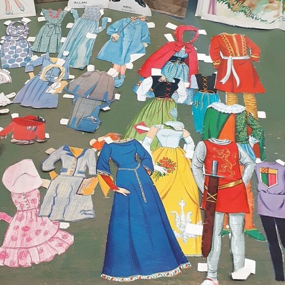 VINTAGE 1962 Annette, Ken, and Ken Jr. PAPER DOLLS~outfits - Picture 4 of 15